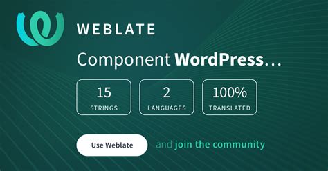 weblate|weblate wordpress.